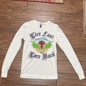 Gypsy Soule burnout long sleeve tee